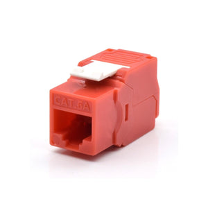 Category 6 UTP RJ45 Connector WP WPC-KEY-6AUP-TL/R Red