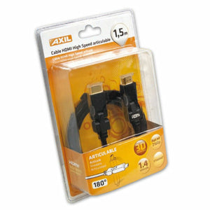 HDMI Cable Axil 1,5 m Black Male Plug/Male Plug