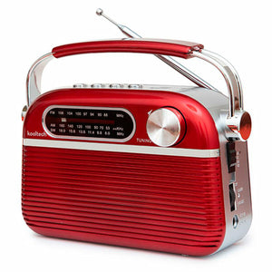 Portable&nbsp;Bluetooth Radio Kooltech Red Vintage
