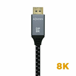 DisplayPort Cable Aisens A149-0438 Black Black/Grey 3 m
