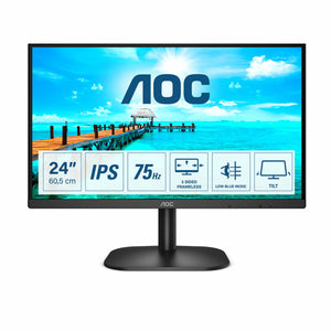 Monitor AOC 24B2XD 23,8" LED IPS Flicker free 75 Hz 50-60  Hz 23.8"