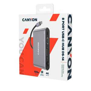 Hub USB Canyon CNS-TDS14 Gris (1 unidad)
