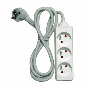 3-socket plugboard without power switch Chacon   (1,5 m)