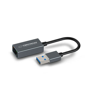 Adaptador USB a Ethernet Esperanza ENA101 18 cm