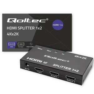 Switch HDMI Qoltec 51796 Negro