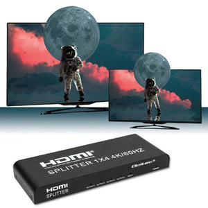 Switch HDMI Qoltec 51799 Negro