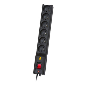 Power Socket - 6 Sockets with Switch Lestar LX 610 G-A K.:CZ 1,5M 1,5 m 5,2 x 3,8 x 35,5 cm