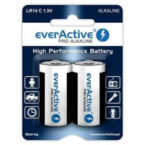 Batteries EverActive Pro LR14 C 1,5 V Type C (2 Units)