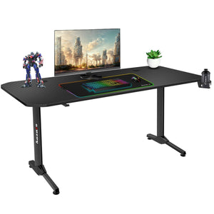 Desk Gaming Huzaro HZ-Hero 4.7 Black MDF Wood 160 x 75 cm