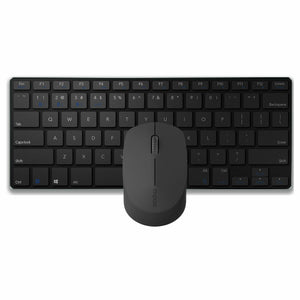 Keyboard and Wireless Mouse Rapoo 00192077 Black Black/Silver
