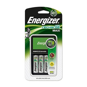 Charger + Rechargeable Batteries Energizer AA