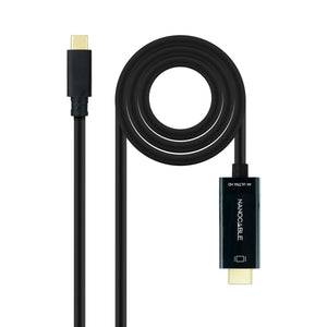 Cable USB-C a HDMI NANOCABLE 10.15.5102 Negro