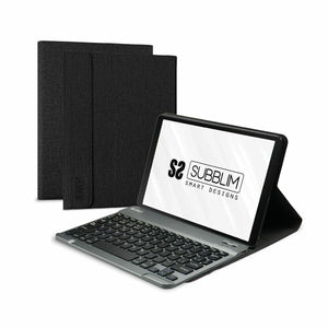 Case for Tablet and Keyboard Subblim SUBKT3-BTS055 Black Spanish Qwerty 10,5"