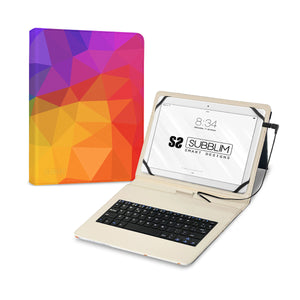Teclado Bluetooth con Soporte para Tablet Subblim SUBKT1-USB053 Qwerty Español Multicolor Español