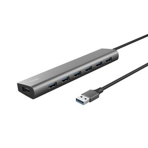 USB Hub Trust 24967 Grey Silver (1 Unit)