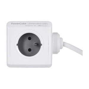 Cube multiplugs Allocacoc PowerCube Extended USB E(FR) (3 m)